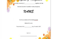 8 Free Certificate Of Completion Templates Word Excel Inside Free Certificate Of Completion Template Word