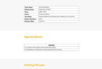 8 Free Construction Meeting Minutes Templates Pdf With Regard To Awesome Monthly Safety Meeting Template