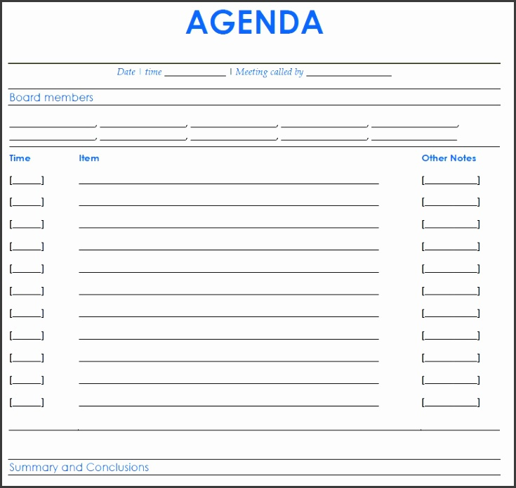 8 Meeting Agenda Template Word Document Sampletemplatess Throughout Blank Meeting Agenda Template
