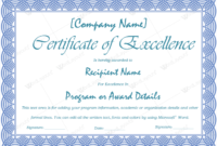 89 Elegant Award Certificates For Business And School Events With Regard To Template For Certificate Of Award