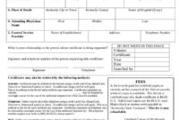 9 Death Certificate Template Free Sample Example With Blank Death Certificate Template 7 Documents
