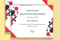 9 Free Recognition Certificate Templates Word Psd For Recognition Certificate Editable