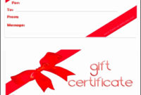 9 Printable Christmas Gift Certificates Templates Free Inside Awesome Holiday Gift Certificate Template Free 10 Designs