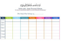 9 Study Planner Templates Examples Pdf Examples Pertaining To Agenda Template For Students
