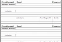 9 Template For Meeting Notes Sampletemplatess With Regard To Awesome Meeting Note Template