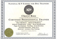 About Us Take The Lead Dog Training With Free Dog Obedience Certificate Template