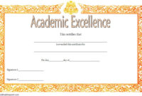 Academic Excellence Certificate 7 Template Ideas Intended For Academic Award Certificate Template