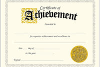 Achievementcertificatebestoftrendenterprisesclassic In Certificate Of Attainment Template