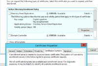Active Directory Domain Controller Certificates In Quality Domain Controller Certificate Template