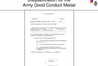 Administer Awards And Decorations Ppt Download In Army With Printable Good Conduct Certificate Template