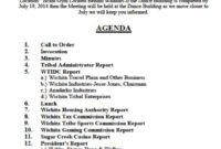 Annual General Council Meeting Agenda For July 19 2014 Within Town Hall Meeting Agenda Template