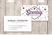Authorized Scentsy Vendor Scentsy Dots Business Card Custom Throughout Scentsy Business Card Template