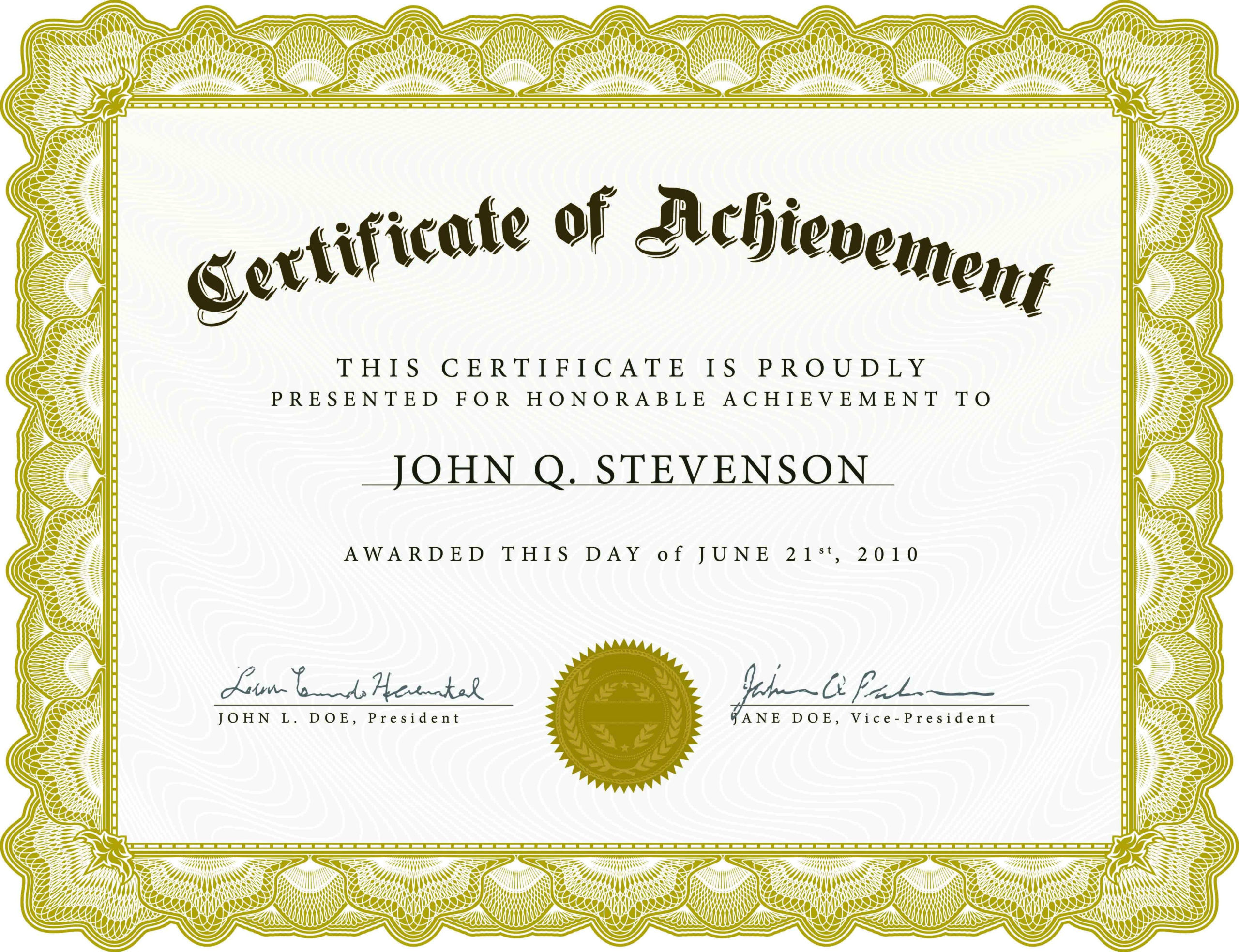 Award Certificate Sample Business Mentor Within Awesome Honor Award Certificate Template