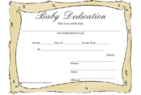 Baby Dedication Certificate Template Download Printable With Free Printable Baby Dedication Certificate Templates
