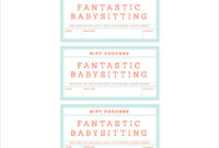Babysitting Gift Certificate Template Free Download Clip Intended For Awesome Babysitting Gift Certificate Template