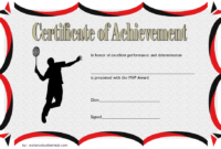 Badminton Achievement Certificates 7 Free Download For Drama Certificate Template Free 10 Fresh Concepts