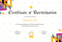 Badminton Participation Certificate Design Template In For Tennis Participation Certificate