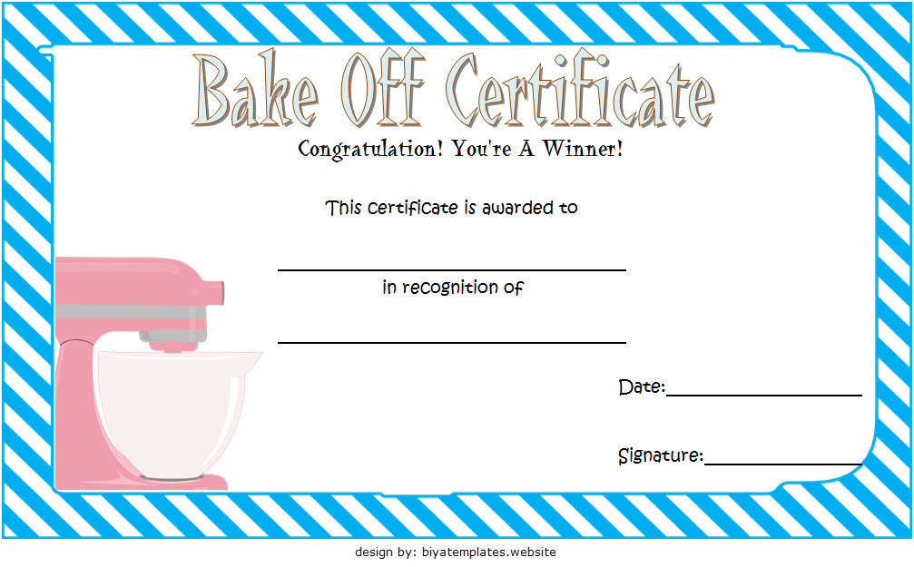 Bake Off Certificate Template 7 Best Ideas Inside Baptism Certificate Template Word 9 Fresh Ideas