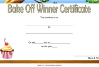 Bake Off Certificate Template 7 Best Ideas Pertaining To Best Cooking Competition Certificate Templates