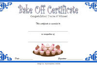 Bake Off Certificate Template 7 Best Ideas Within Awesome Blessing Certificate Template Free 7 New Concepts
