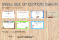 Bake Off Certificate Template Free 7 Best Ideas In 2020 With Cooking Competition Certificate Templates