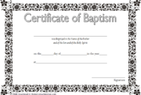 Baptism Certificate Template Word 9 New Designs Free Throughout Baby Christening Certificate Template