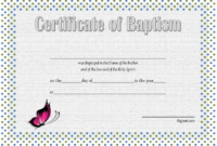 Baptism Certificate Template Word 9 New Designs Free With Regard To Quality Crossing The Line Certificate Template