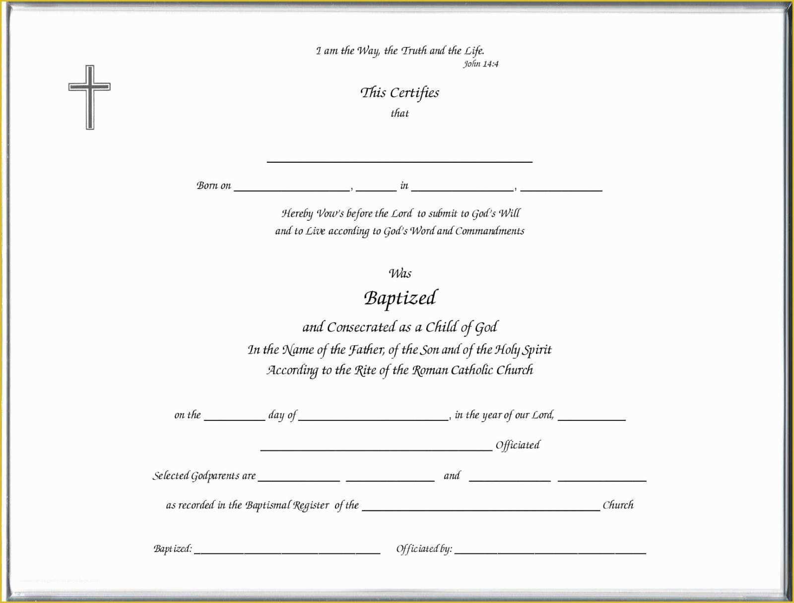 Baptism Template Free Download Of Sample Baptism Regarding Quality Christian Baptism Certificate Template
