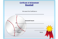Baseball Achievement Certificate Template Download Within Baseball Achievement Certificates