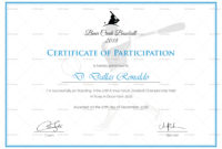 Baseball Participation Certificate Design Template In Psd Regarding Free Free Templates For Certificates Of Participation
