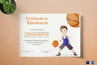 Basketball Certificate Design Template In Word Psd Inside Basketball Mvp Certificate Template