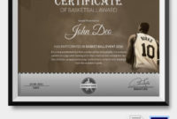 Basketball Certificate Template 14 Free Word Pdf Psd Intended For Best Basketball Gift Certificate Templates