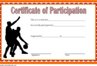 Basketball Participation Certificate Template 10 In Best Basketball Mvp Certificate Template