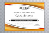Beautiful Certificate Template Wave Design Download Free Intended For Free Beautiful Certificate Templates