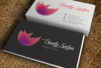 Beauty Salon Business Card Premium Business Card Pertaining To Hairdresser Business Card Templates Free