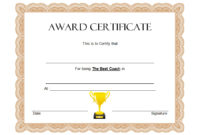 Best Coach Certificate Template 9 Superb Designs Throughout Best Lifeway Vbs Certificate Template