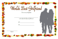 Best Girlfriend Certificate 10 Lovethemed Templates Intended For Quality Best Boyfriend Certificate Template