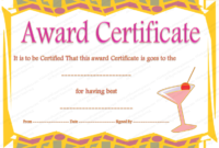 Best Party Award Certificate Template Throughout Amazing Best Dressed Certificate