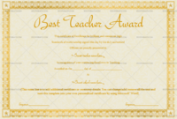 Best Teacher Award Certificate Stars 1240 Doc Formats For Best Costume Certificate Printable Free 9 Awards