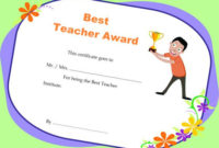 Best Templates Teacher Of The Month Certificate Templates Intended For Quality Best Teacher Certificate Templates
