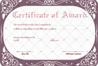 Best Work Performance Award Certificate Template Gct Pertaining To Cooking Contest Winner Certificate Templates