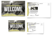 Bible Church Postcard Template Word Publisher Regarding Christian Business Cards Templates Free
