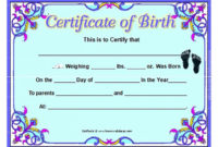 Birth Certificate Template And To Make It Awesome To Read Throughout Cute Birth Certificate Template