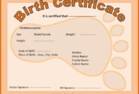 Birth Certificate Template Free Word Templatesfree Word Regarding Amazing Fake Birth Certificate Template