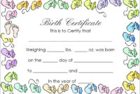 Birth Certificate Templates Free Word Pdf Psd Format With Printable Birth Certificate Templates For Word
