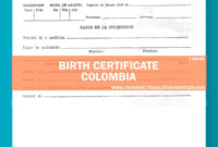 Birth Certificate Translation Template Colombia At 15 Inside Free Birth Certificate Translation Template