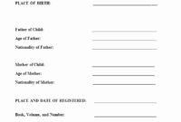 Birth Certificate Translation Template English To Spanish Within Quality Marriage Certificate Translation From Spanish To English Template