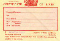 Birth Certificate Uk Certificates Templates Free Throughout Baby Death Certificate Template