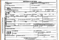 Blank Birth Certificate Template Business Pertaining To Official Birth Certificate Template