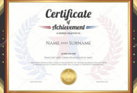 Blank Certificates Throughout Amazing Certificate Of Achievement Template Word